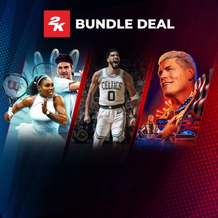 Pacote NBA 2K25 x WWE 2K24 x TopSpin 2K25