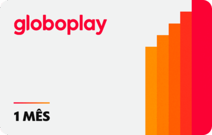 Gift Card Digital GloboPlay - Cartão Presente Assinatura - 01 Mês Plano Padrão com Anúncios