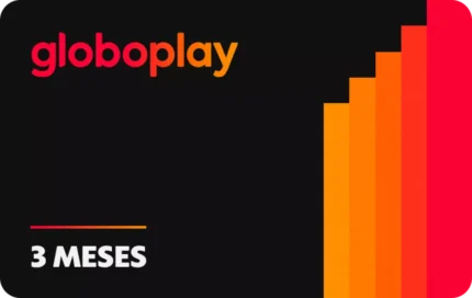 Gift Card Digital GloboPlay - Cartão Presente Assinatura - 03 Mês Plano Padrão
