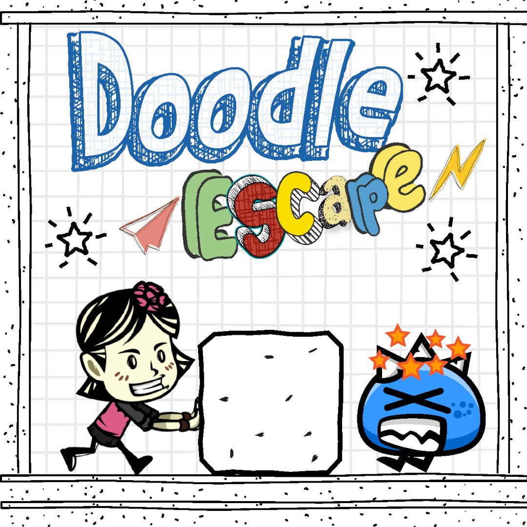 apps.11996.14204585385992001.a03a08f3-561c-4956-ac11-17d146723f3a.jpg Doodle Escape - Imagem 1